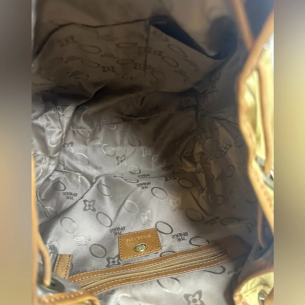 The Bridge Story Backpack Bag Brown Nylon